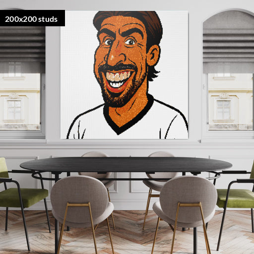 200*200studs, 160*160cm, 63*63inch