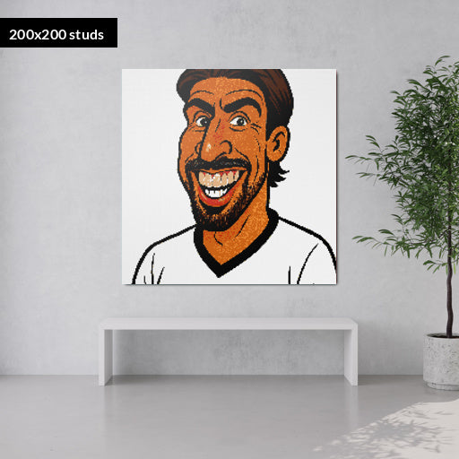 200*200studs, 160*160cm, 63*63inch