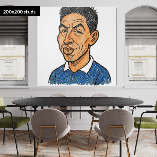 200*200studs, 160*160cm, 63*63inch