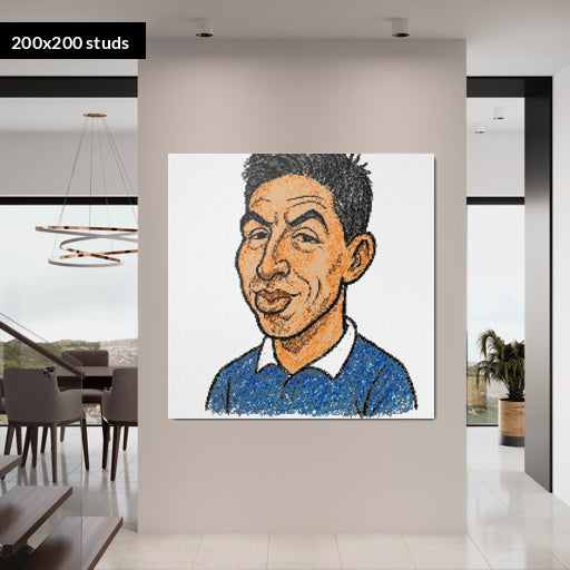 200*200studs, 160*160cm, 63*63inch