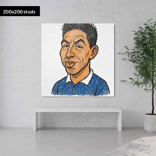 200*200studs, 160*160cm, 63*63inch