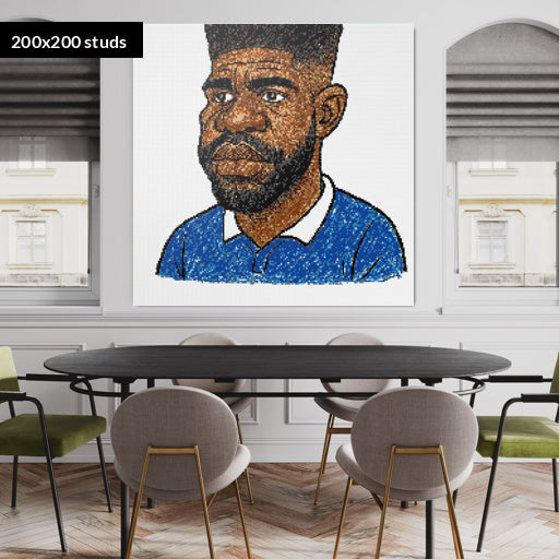 200*200studs, 160*160cm, 63*63inch