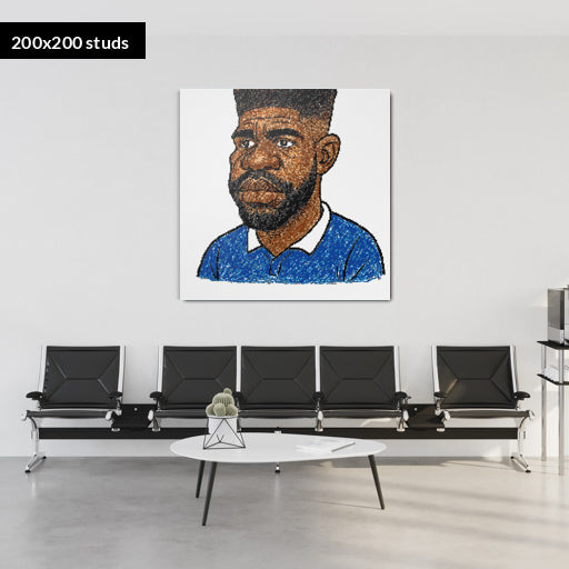 200*200studs, 160*160cm, 63*63inch