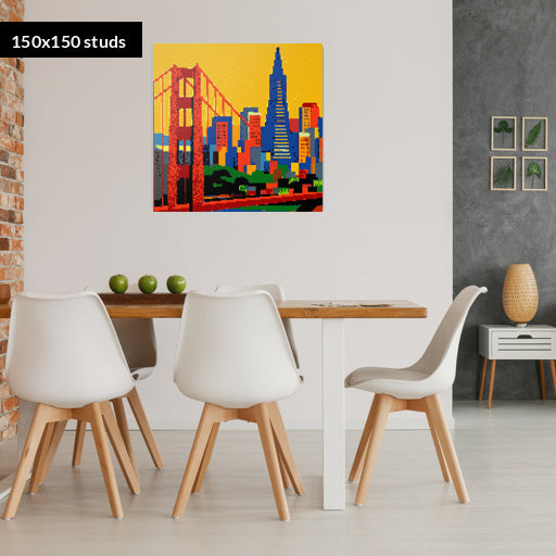 150*150studs, 120*120cm, 47,25*47,25inch
