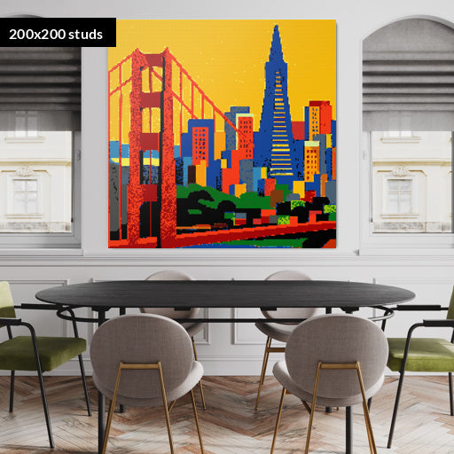 200*200studs, 160*160cm, 63*63inch