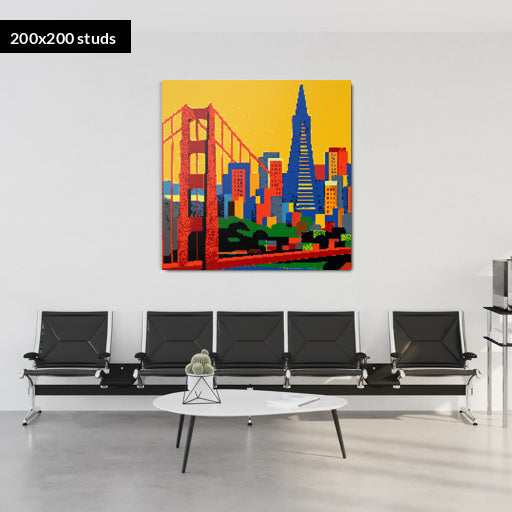 200*200studs, 160*160cm, 63*63inch