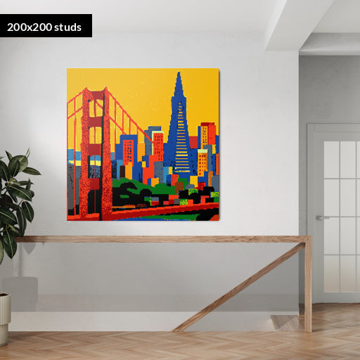 200*200studs, 160*160cm, 63*63inch