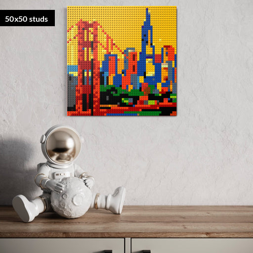 50*50studs, 40*40cm, 15,75*15,75inch