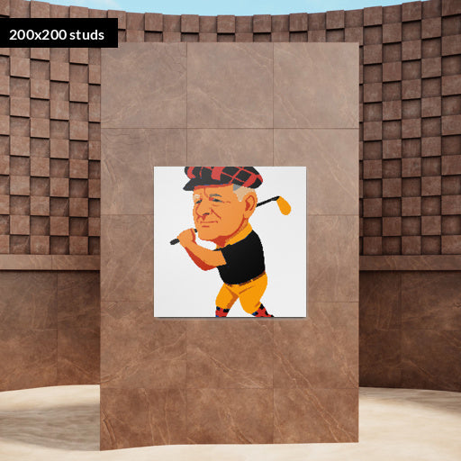 200*200studs, 160*160cm, 63*63inch