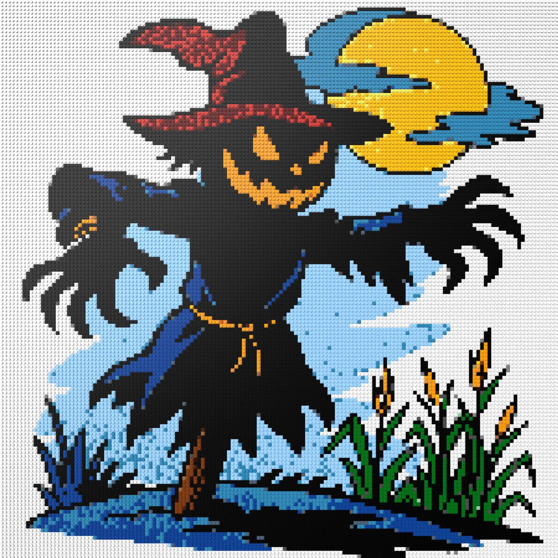 150*150studs, 120*120cm, 47,25*47,25inch