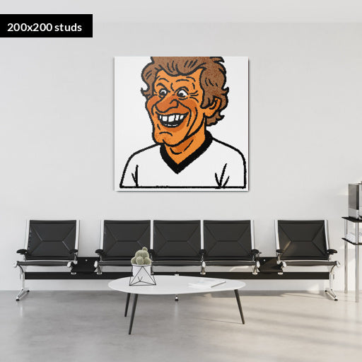 200*200studs, 160*160cm, 63*63inch