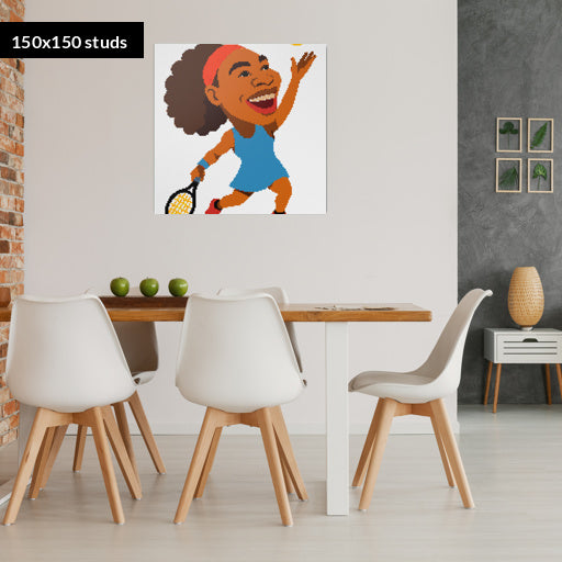 150*150studs, 120*120cm, 47,25*47,25inch