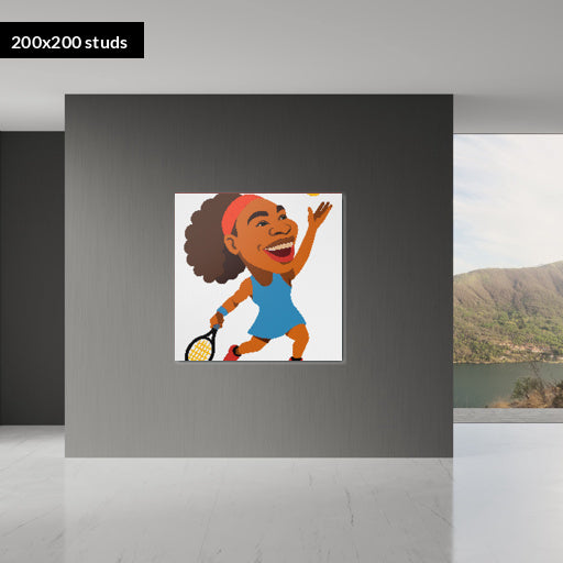 200*200studs, 160*160cm, 63*63inch