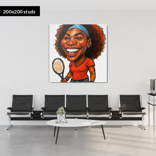 200*200studs, 160*160cm, 63*63inch