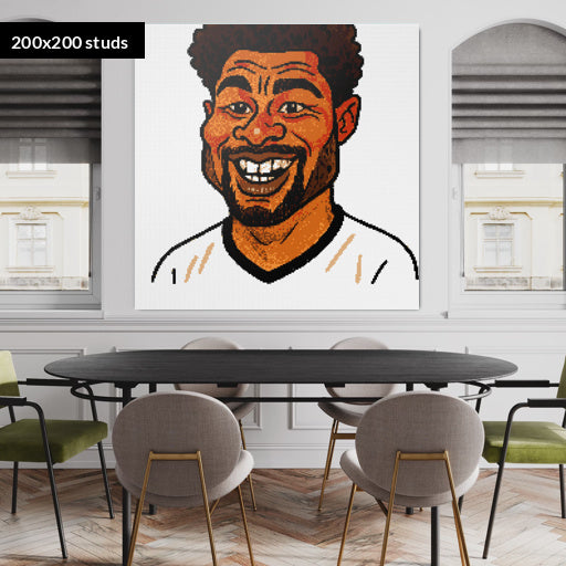 200*200studs, 160*160cm, 63*63inch