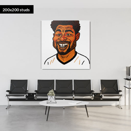 200*200studs, 160*160cm, 63*63inch