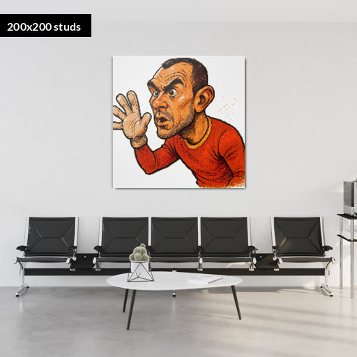 200*200studs, 160*160cm, 63*63inch