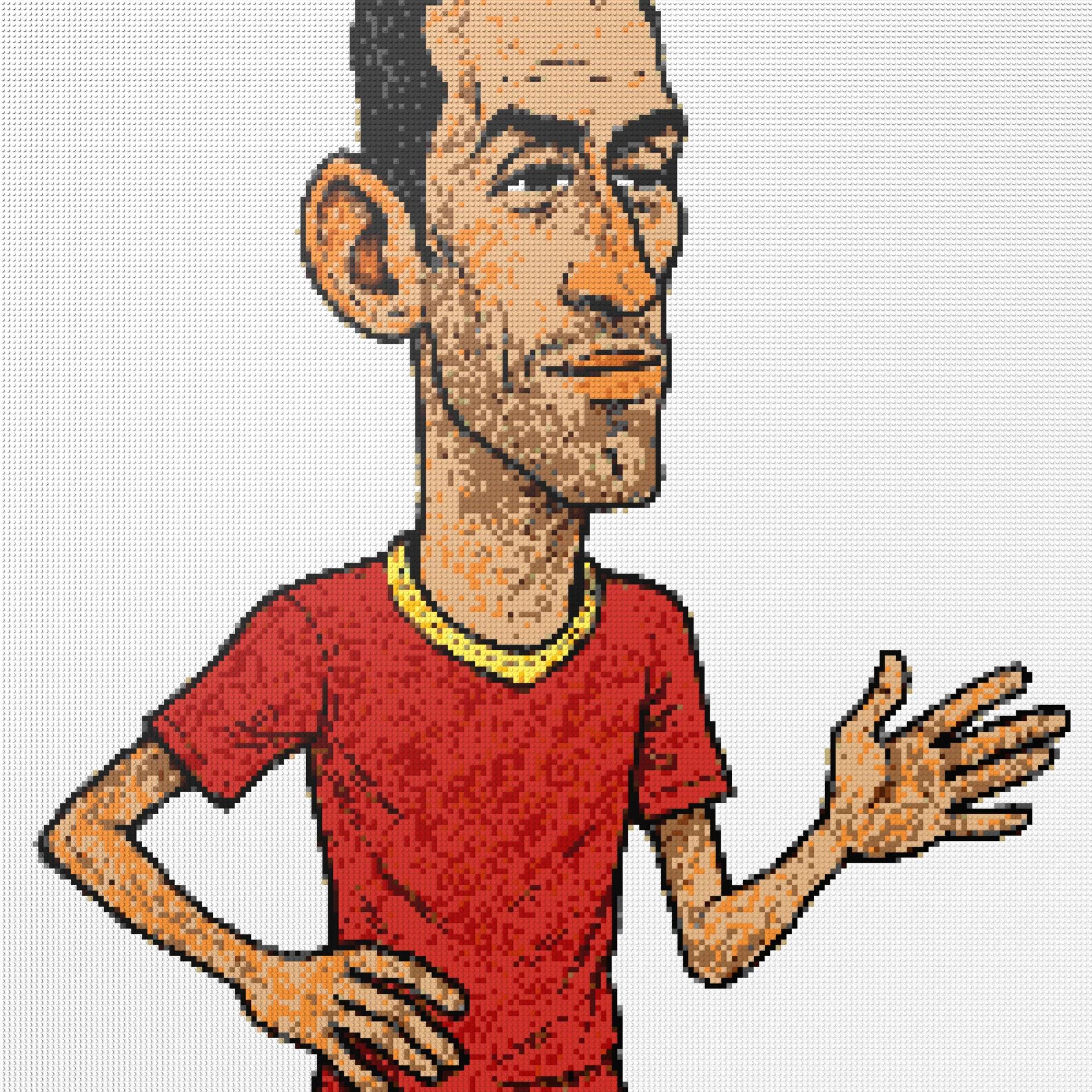 200*200studs, 160*160cm, 63*63inch