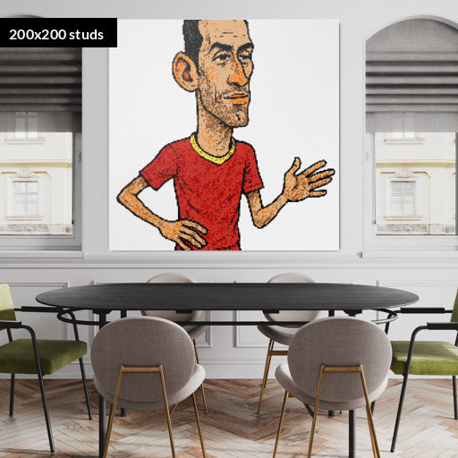 200*200studs, 160*160cm, 63*63inch