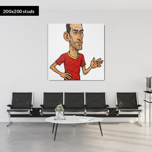 200*200studs, 160*160cm, 63*63inch