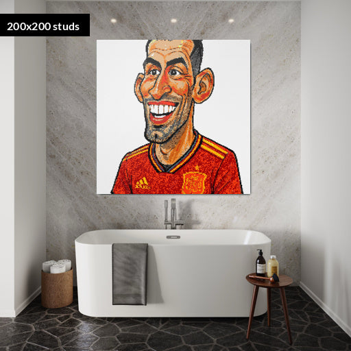 200*200studs, 160*160cm, 63*63inch