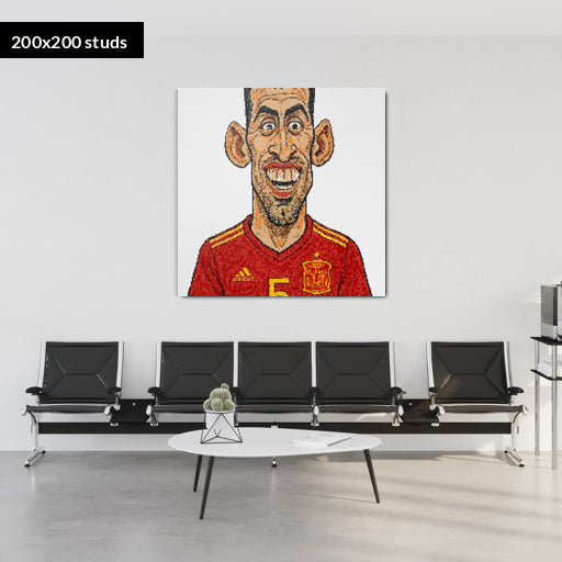 200*200studs, 160*160cm, 63*63inch