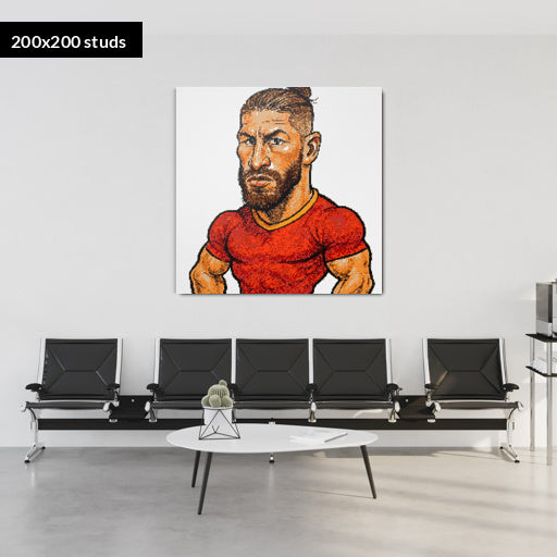 200*200studs, 160*160cm, 63*63inch