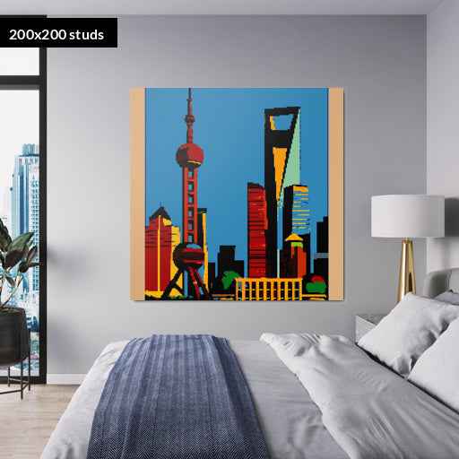 200*200studs, 160*160cm, 63*63inch