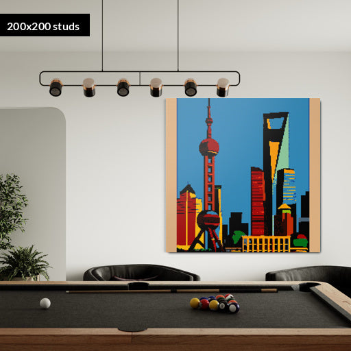 200*200studs, 160*160cm, 63*63inch