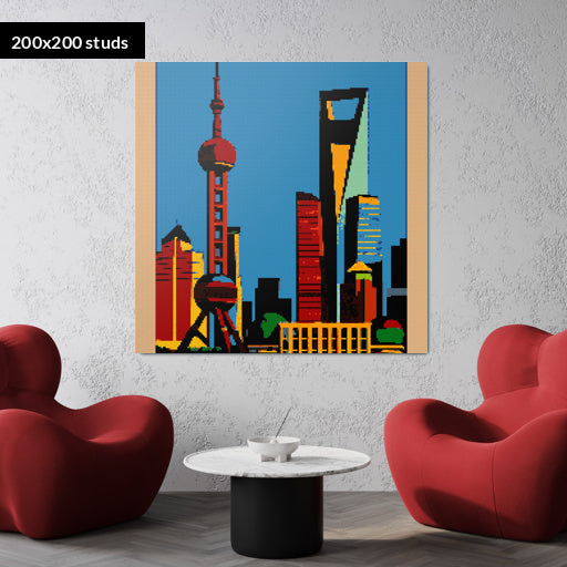 200*200studs, 160*160cm, 63*63inch
