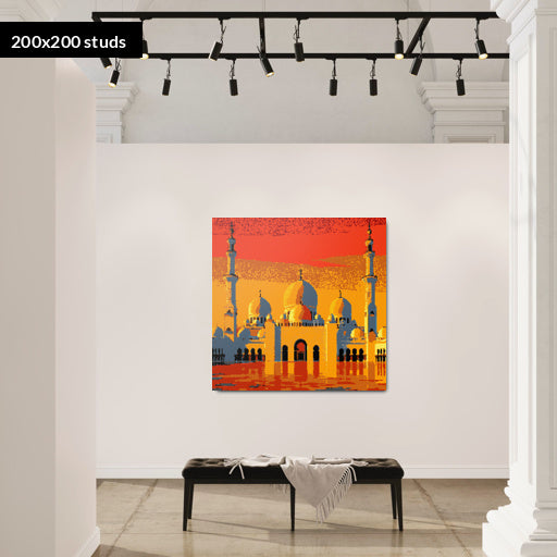 200*200studs, 160*160cm, 63*63inch