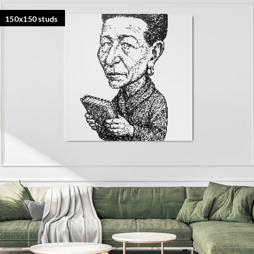 150*150studs, 120*120cm, 47,25*47,25inch