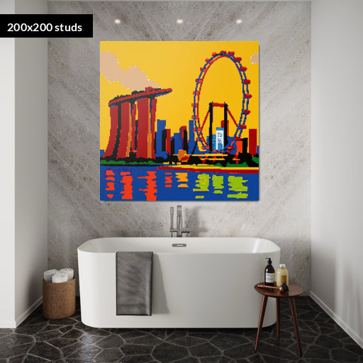 200*200studs, 160*160cm, 63*63inch