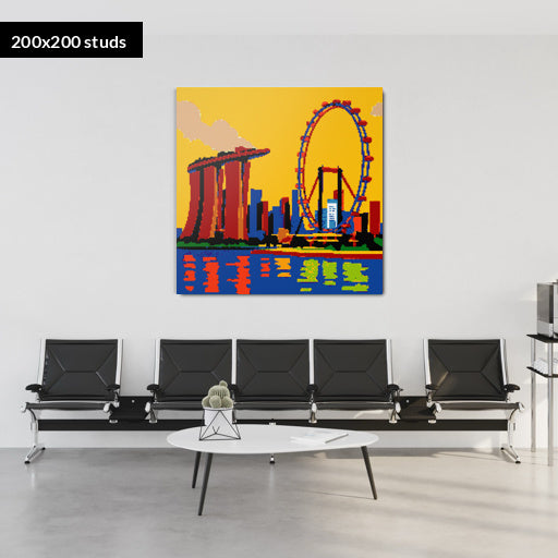 200*200studs, 160*160cm, 63*63inch