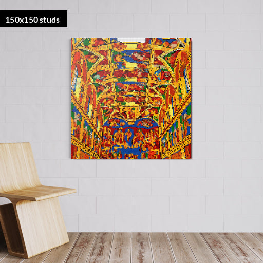 150*150studs, 120*120cm, 47,25*47,25inch