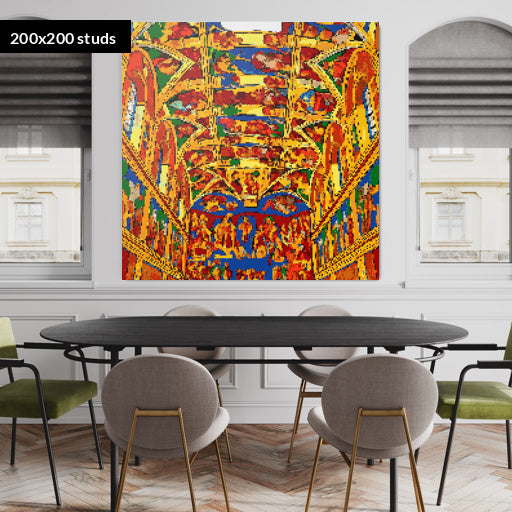 200*200studs, 160*160cm, 63*63inch