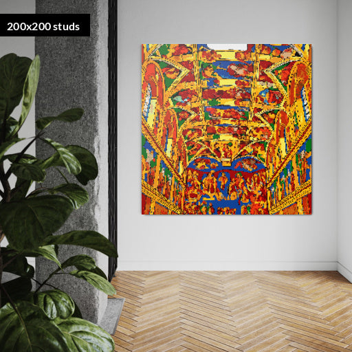 200*200studs, 160*160cm, 63*63inch