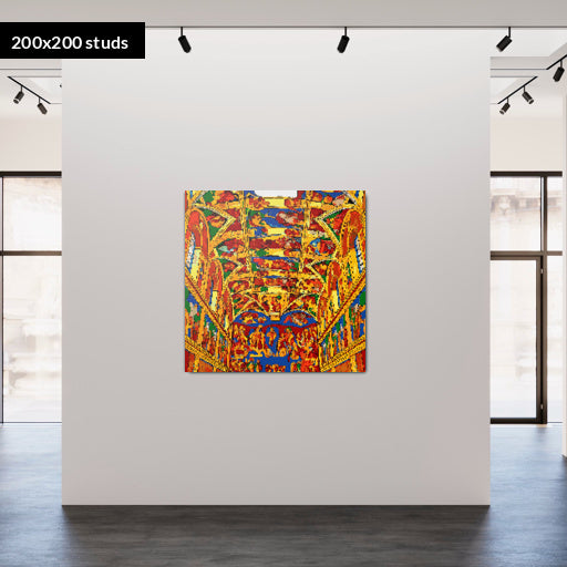 200*200studs, 160*160cm, 63*63inch
