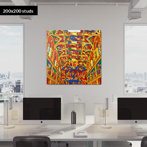 200*200studs, 160*160cm, 63*63inch