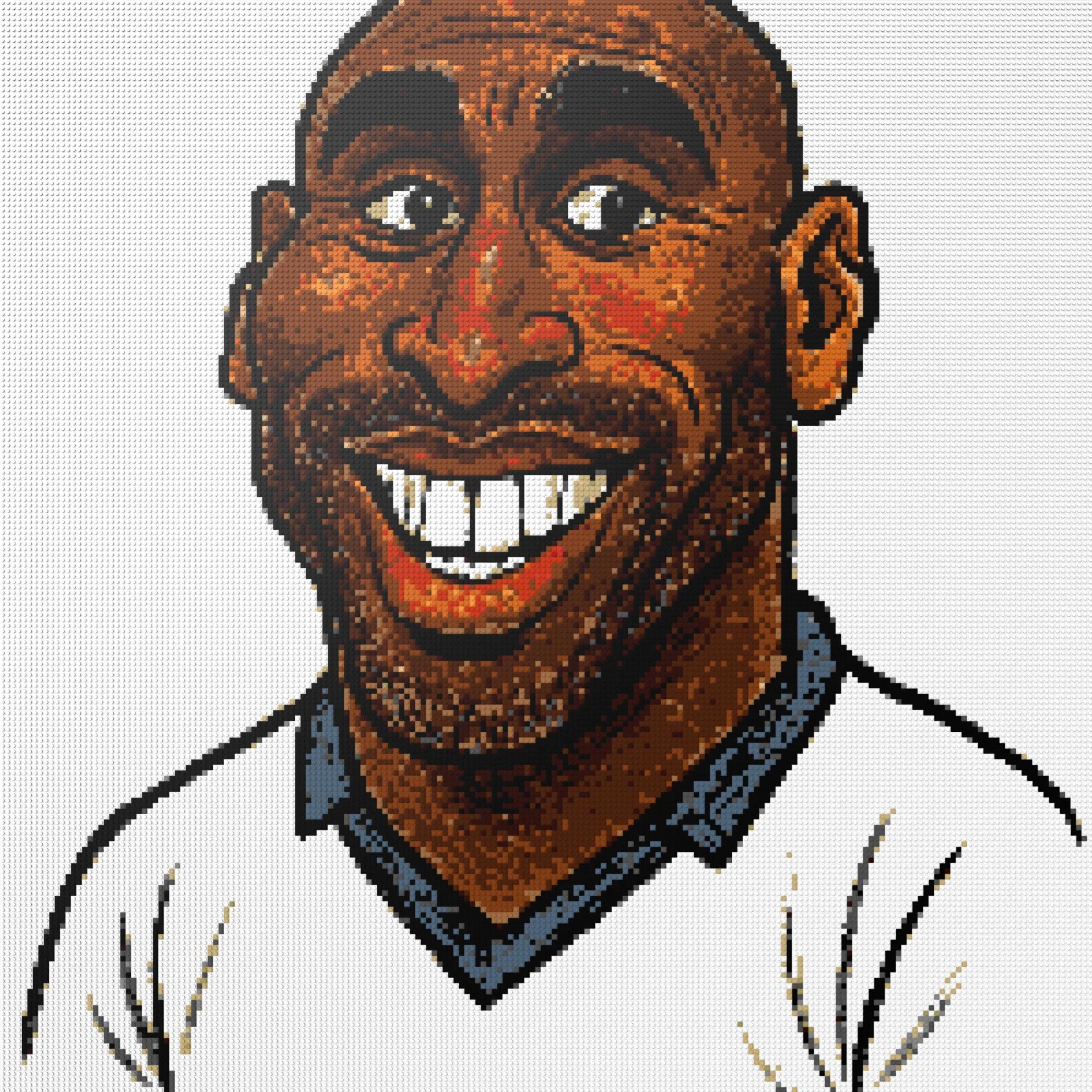 200*200studs, 160*160cm, 63*63inch