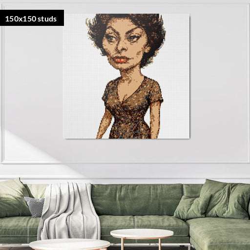 150*150studs, 120*120cm, 47,25*47,25inch