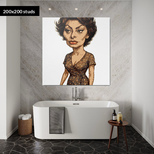 200*200studs, 160*160cm, 63*63inch