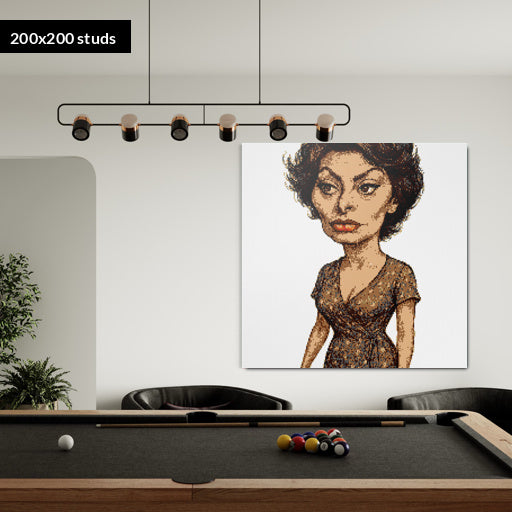 200*200studs, 160*160cm, 63*63inch