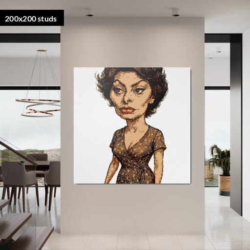 200*200studs, 160*160cm, 63*63inch