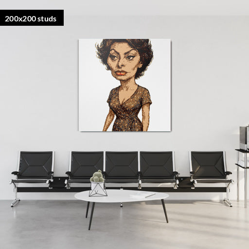 200*200studs, 160*160cm, 63*63inch