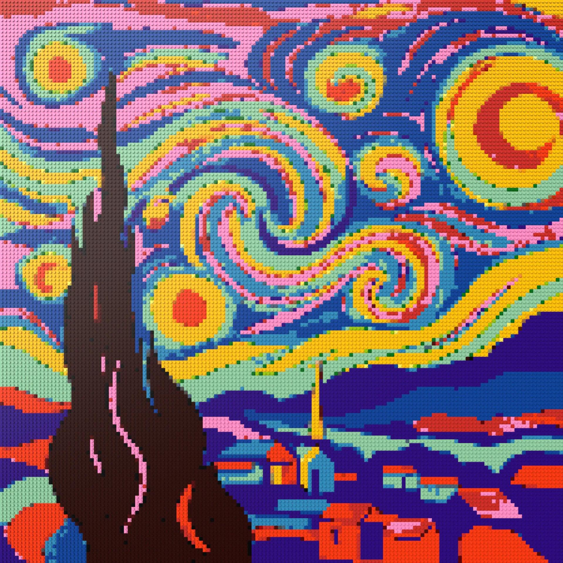 150*150studs, 120*120cm, 47,25*47,25inch