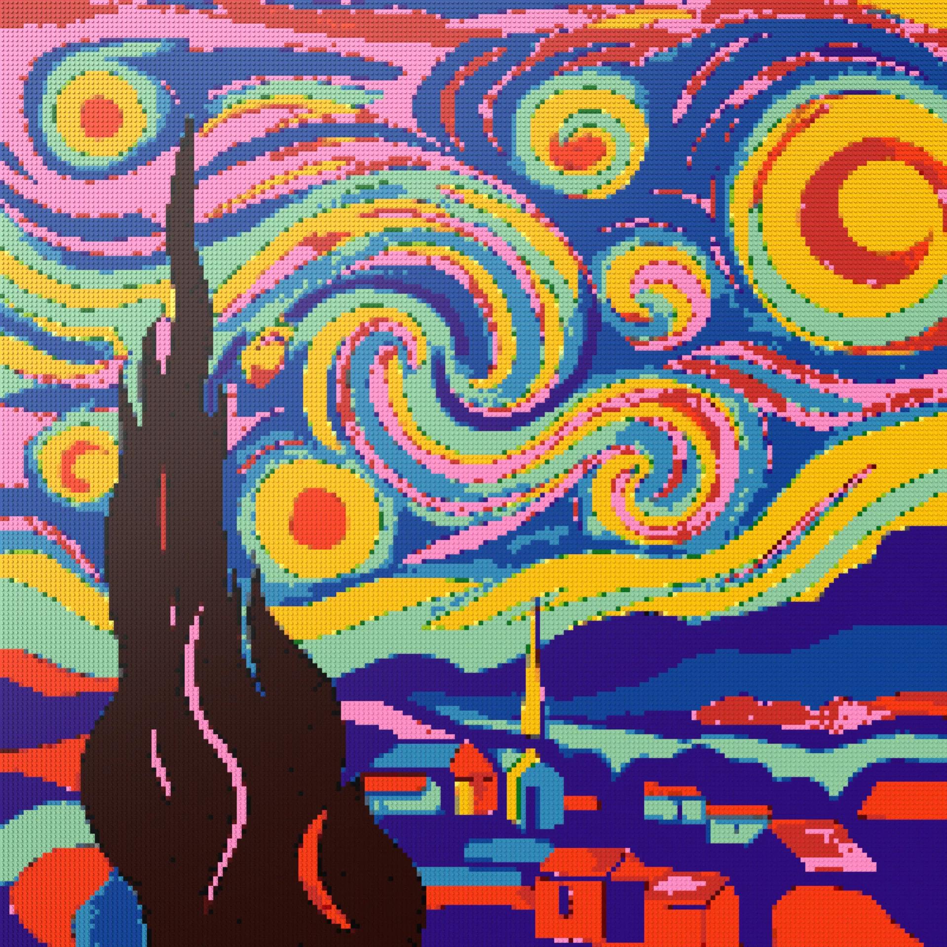 200*200studs, 160*160cm, 63*63inch