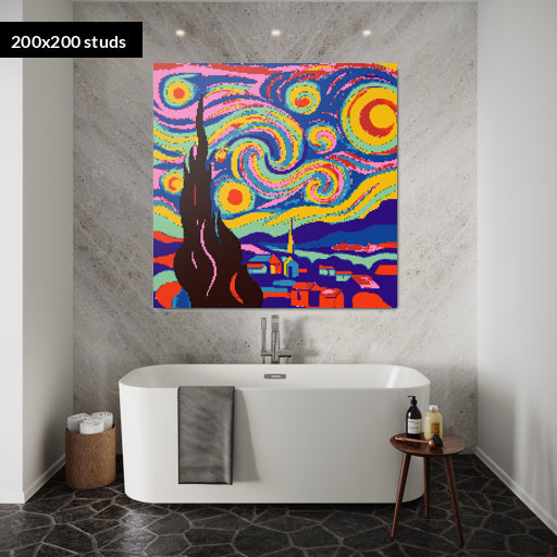 200*200studs, 160*160cm, 63*63inch