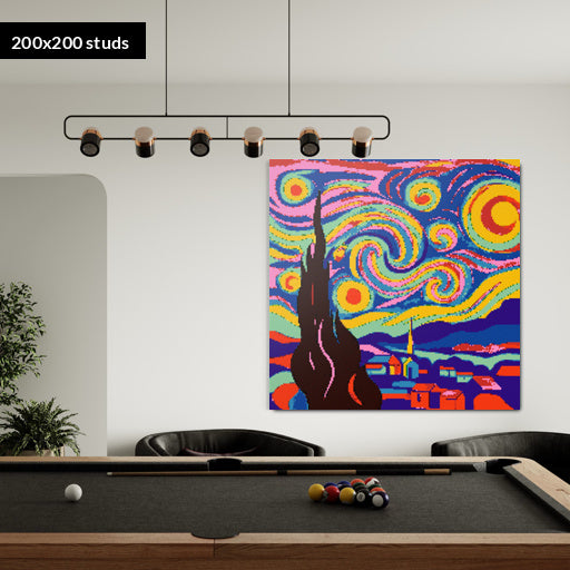 200*200studs, 160*160cm, 63*63inch