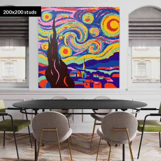 200*200studs, 160*160cm, 63*63inch